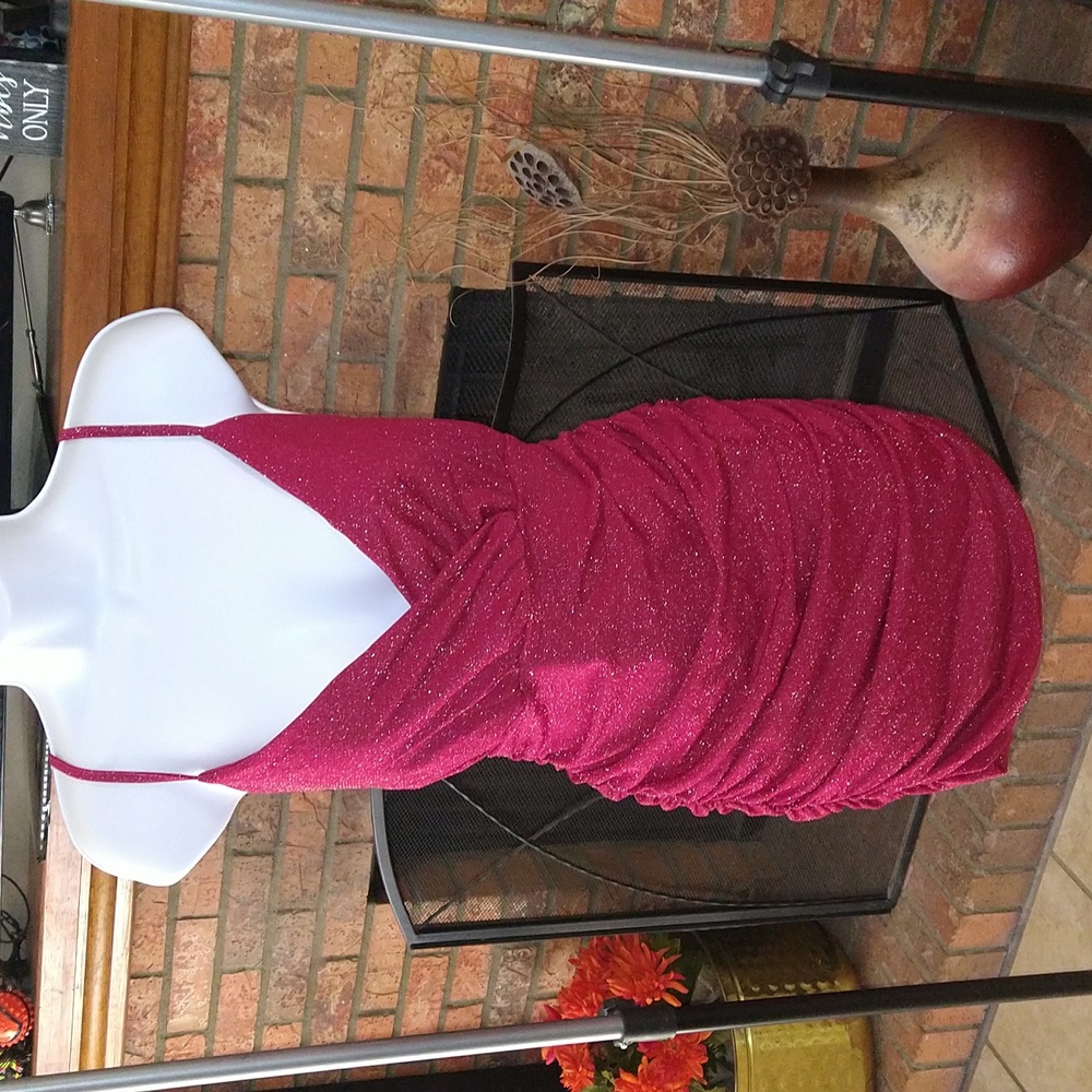 NWOT Red Shimmer Party Dress